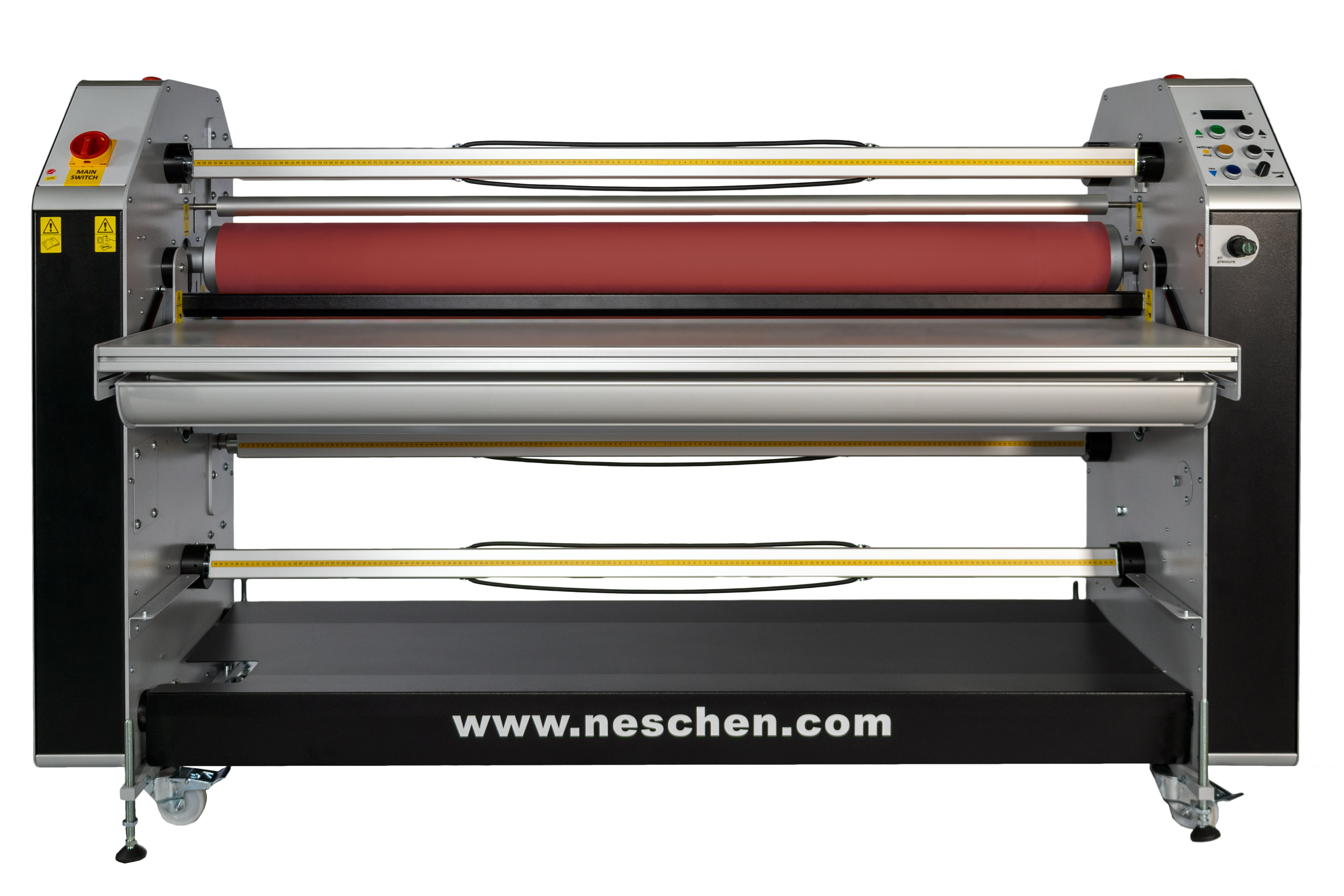 Neschen ColdLam 1650 SW SR Lamineermachine voor een breed scala aan materialen met siliconen rollen en zwenkarm