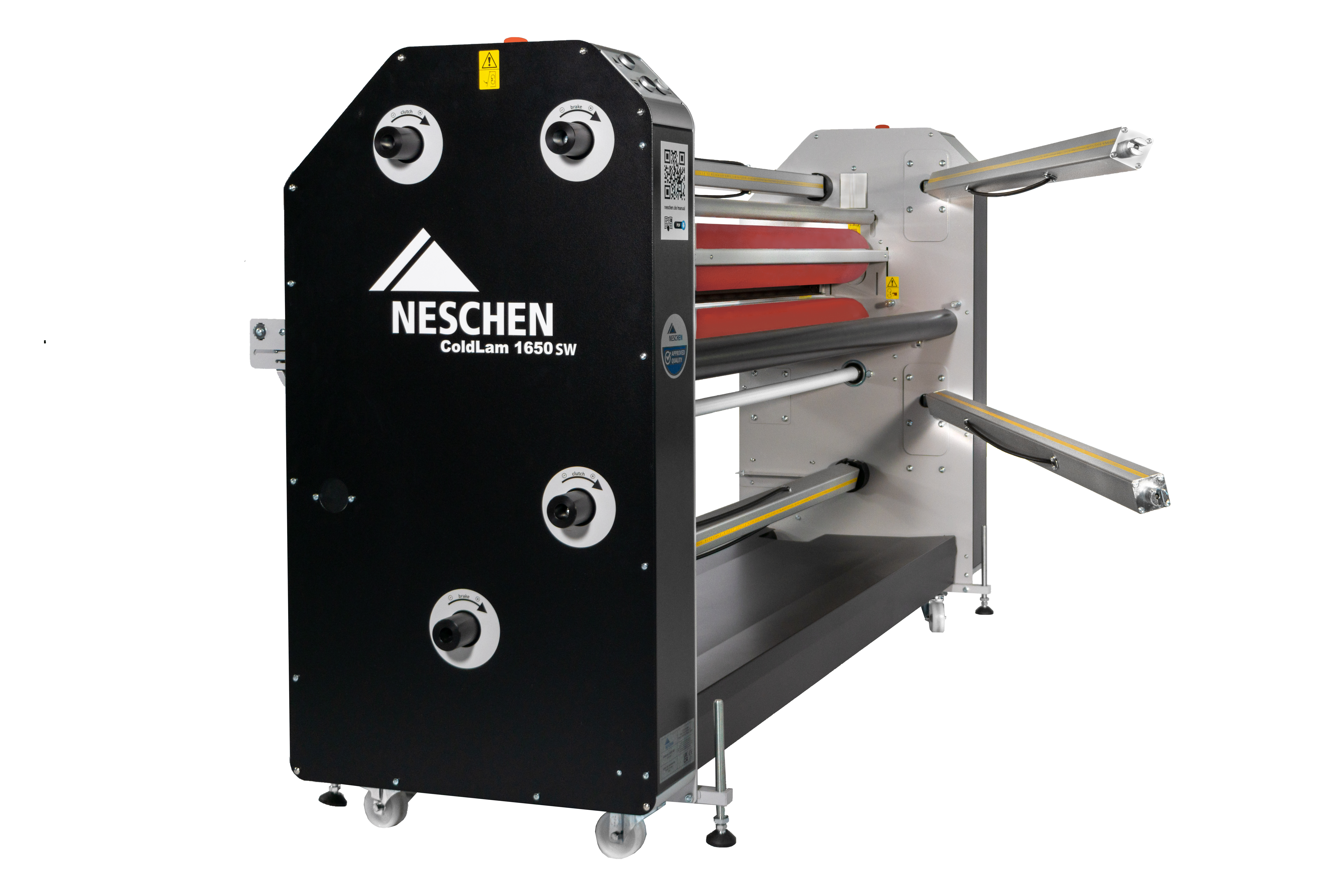 Neschen ColdLam 1650 SW SR Lamineermachine voor een breed scala aan materialen met siliconen rollen en zwenkarm